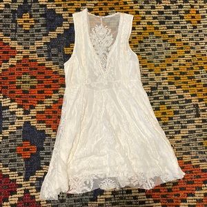 Free People white lace dress